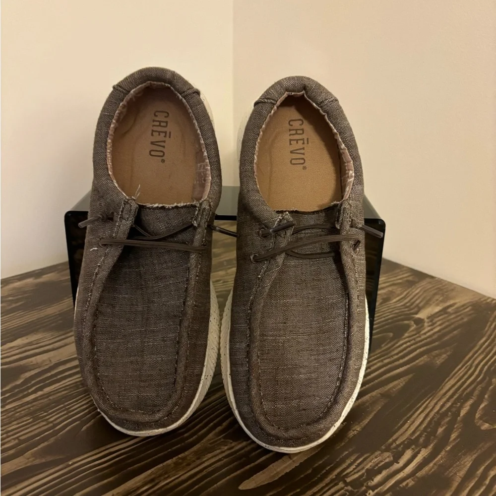 Crevo Brown Boys U.S. Size 3 Slip-On Casual Shoe